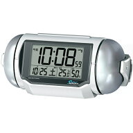 SEIKO｜セイコー 目覚まし時計 【SUPER RAIDEN（スーパーライデン）】 白パール NR523W [デジタル /電波…