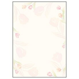 ササガワ｜SASAGAWA 〔各種プリンタ〕デザインペーパーフラール 0.19mm [A4 /10枚] チューリップ 4-3002[43002]