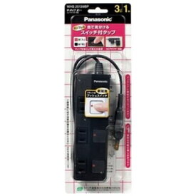 Panasonic｜パナソニック タップ ザ・タップZ ブラック WHS25139BP [1.0m /3個口 /スイッチ付き（個別）][WHS25139BP] panasonic