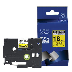 brother�b�u���U�[ �y�u���U�[�����z�s�[�^�b�` ���~�l�[�g�e�[�v TZe-FX641 ��18mm (������/��/�t���L�V�u��ID) TZe TAPE �� TZe-FX641 [������ /18mm��][TZEFX641]