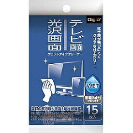 ナカバヤシ｜Nakabayashi テレビ・光沢画面ウエットタイプクリーナー（携帯タイプ・15枚）DGCW-K4015[DGCWK4015]