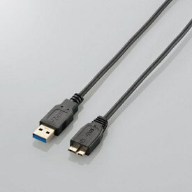 ELECOM｜エレコム 2.0m USB3.0ケーブル 【A】⇔【microB】 [極細タイプ]　（ブラック）　USB3-AMBX20BK【rb_ cable_cpn】