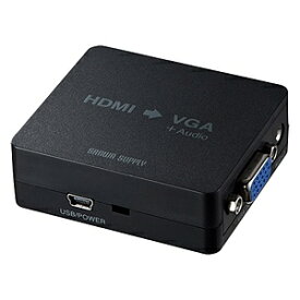 サンワサプライ｜SANWA SUPPLY HDMI信号VGA(+AUDIO)変換コンバーター ブラック VGA-CVHD1 [1入力 /1出力 /自動][VGACVHD1]