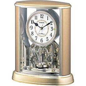 RHYTHM｜リズム時計 置き時計 【パルドリームR659】 金メタリック 4RY659-018 [電波自動受信機能有][4RY659018]