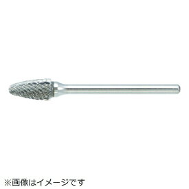 トラスコ中山｜TRUSCO NAKAYAMA 超硬バー　砲弾型　Φ6．4X刃長13X軸3　シングルカット　TB3B064S