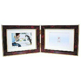 万丈｜VANJOH フォトフレーム ペアフレーム（横型/L判/ワイン）　PF-2LWYCW[PF2LWYCW]