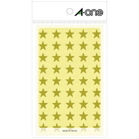 A-one｜エーワン エーワンシール 金 星型・小 （45面×1シート）　08404