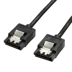 ainex｜アイネックス ラッチ付 シリアルATAラウンドケーブル（50cm）　SATR-3105BK[SATR3105BK]