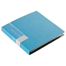 BUFFALO｜バッファロー DVD/CD対応 ファイルケース ブックタイプ 12枚収納 ブルー BSCD01F12BL[BSCD01F12BL]