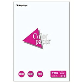 長門屋商店｜NAGATOYA 〔各種プリンタ〕カラーペーパー 中厚口 0.09mm [A4 /100枚] ナ-3201 白[ナ3201]