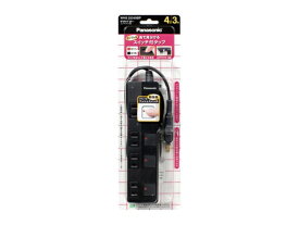 Panasonic｜パナソニック 電源タップ ザ・タップZ ブラック WHS25349BP [3.0m /4個口 /スイッチ付き（個別）][WHS25349BP] panasonic