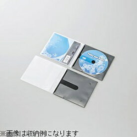 ELECOM｜エレコム DVD/CD対応 スリム収納ソフトケース 1枚収納×10 ブラック CCD-DPC10BK[CCDDPC10BK]