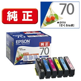 エプソン｜EPSON IC6CL70 純正プリンターインク 標準タイプ 6色パック[さくらんぼ IC6CL70]【rb_pcp】