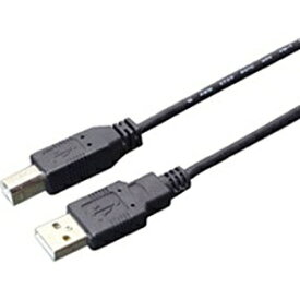 ナカバヤシ｜Nakabayashi 3m USB2.0ケーブル[スリムタイプ]【A】⇔【B】（黒）USBB30SBK【rb_ cable_cpn】