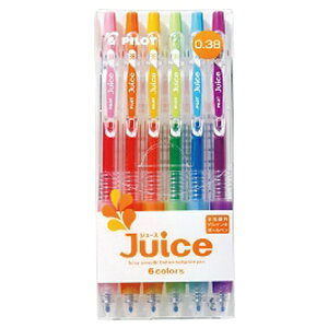 PILOT�b�p�C���b�g �{�[���y�� ���ɍ� Juice(�W���[�X) 6�F�Z�b�g LJU-60UF-6C [0.38mm][LJU60UF6C]
