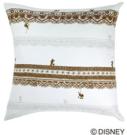 スミノエ｜SUMINOE 【クッションカバー】ミッキー/トリムウェイ(60×60cm/アイボリー)[M007C60X60]