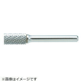 トラスコ中山｜TRUSCO NAKAYAMA 超硬バー　円筒型エンド刃　Φ9．5X刃長19X軸6　ダブルカット　TB1C095E