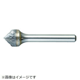 トラスコ中山｜TRUSCO NAKAYAMA 超硬バー　円錐型90°　Φ12．7X刃長6．35X軸6　シングル　TB49C127S