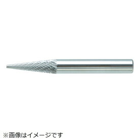 トラスコ中山｜TRUSCO NAKAYAMA 超硬バー　テーパー型　Φ6X刃長25X軸6　ダブルカット　TB5C062