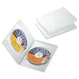 エレコム｜ELECOM DVDトールケース 2枚収納×3 クリア CCD-DVD04CR[CCDDVD04CR]
