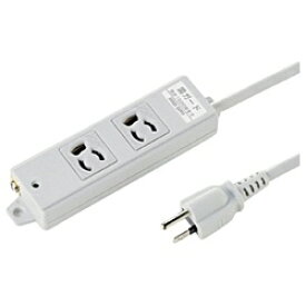 サンワサプライ｜SANWA SUPPLY 工事物件雷ガードタップ グレー TAP-K2SP-3 [3.0m /2個口 /スイッチ無][TAPK2SP3]