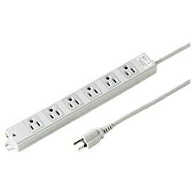 サンワサプライ｜SANWA SUPPLY 工事物件雷ガードタップ グレー TAP-K6NSP-3 [3.0m /6個口 /スイッチ無][TAPK6NSP3]