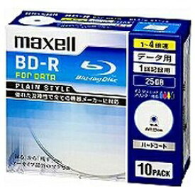 Maxell｜マクセル データ用BD-R PLAIN STYLE ホワイト BR25PPLWPB.10S [10枚 /25GB /インクジェットプリンター対応]