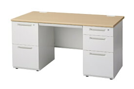 アイリスチトセ｜IRIS CHITOSE 【SSDシリーズ】両袖デスク（ナチュラル/幅1400×奥行700×高さ700mm） ナチュラル【キャンセル・返品不可】