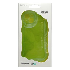 ラスタバナナ｜RastaBanana iPhone 15 WAVECASE 極限保護 ぷっくりTPUケース ライトグリーン 7879IP361TPLGR
