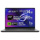 ASUS｜エイスース ゲーミングノートパソコン ROG Zephyrus G14 GA403(RTX 4070) エクリプスグレー GA403UI-R9R4070G […