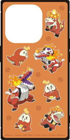 グルマンディーズ｜gourmandise ポケットモンスター　iPhone 15 Pro スクエアガラスケース レッド POKE-895B