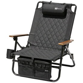 WAQ｜ワック リクライニングローチェア Reclining Low Chair ブラック [リクライニング /1人向け /単品]