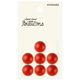 清原｜KIYOHARA ナウナウボタン 目玉ボタン 山高型 13mm 赤 NWN4160