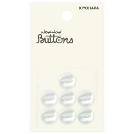 清原｜KIYOHARA ナウナウボタン 猫目シャツボタン 2つ穴 11.5mm 白 NWN4170