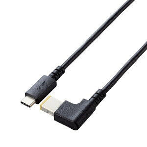 ELECOM�b�G���R�� USB-C �� DC �p�^�P�[�u�� [�[�d /2m /USB Power Delivery /60W] �m�[�gPC�p �u���b�N DC-PDL20BK