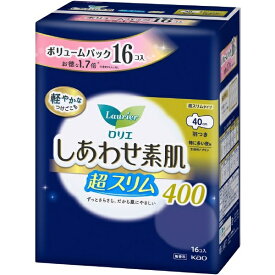花王｜Kao ロリエ しあわせ素肌 ボリュームパック 超スリム 特に多い夜用40cm 羽つき 16個