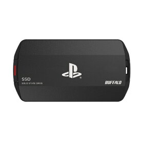 BUFFALO｜バッファロー SSD-PHO4.0U3-B 外付けSSD USB-C＋USB-A接続 PlayStation5/4公式ライセンス(Mac/Windows11対応) ブラック [ポータブル型]