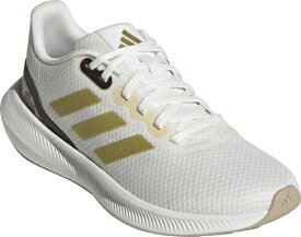 アディダス｜adidas 23.0cm レディース ランニングシューズ ランファルコン 3 Runfalcon 3(コアホワイト×ゴールドメタリック×マジックベージュ)LSI58 コアホワイト×ゴールド×ベージュ LSI58 [23.0cm]