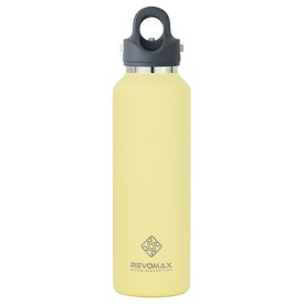REVOMAX｜レボマックス 炭酸対応真空断熱ボトル 20oz［592ml/ワンタッチ］ REVOMAX バターイエロー DWF-20756B-176L-JP-V3 [炭酸対応]