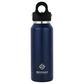 REVOMAX｜レボマックス 炭酸対応真空断熱ボトル 12ozスリム［355ml/ワンタッチ］ REVOMAX ネイビー DWF-12750S-JP-V3 [炭酸対応]
