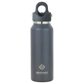 REVOMAX｜レボマックス 炭酸対応真空断熱ボトル 12ozスリム［355ml/ワンタッチ］ REVOMAX ダークグレー DWF-12751S-176L-JP-V3 [炭酸対応]