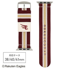 バンビ｜BAMBI Apple Watch（アップルウォッチ）対応バンド パ・リーグ6球団デザイン　ナイロン 【対応ケースサイズ：42/41/40/38mm】 東北楽天ゴールデンイーグルス （ビジターデザイン） RWL003EVU