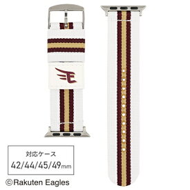 バンビ｜BAMBI Apple Watch（アップルウォッチ）対応バンド パ・リーグ6球団デザイン　ナイロン 【対応ケースサイズ：49/46/45/44/42mm】 東北楽天ゴールデンイーグルス （ホームデザイン） RWL004EHU
