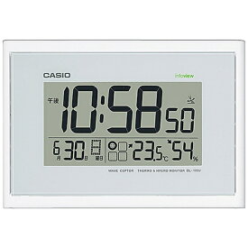 CASIO｜カシオ 掛け時計 【wave ceptor（ウェーブセプター）】 ホワイト IDL100J7JF [電波自動受信機能有][IDL100J7JF]
