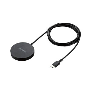 ELECOMbGR CX[d Qi F Qi2 Ή 15W / 7.5W / 5W }Olbg  P[u 1.5m u[d y iPhone Airpods eΉ z ubN W-MA04BK