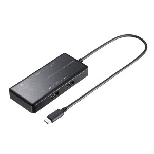 TTvCbSANWA SUPPLY mUSB-C IXX HDMI / LAN / USB-Ax2 / USB-CnUSB PDΉ 100W hbLOXe[V USB-DKM7BK [USB Power DeliveryΉ]