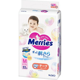 花王｜Kao Merries（メリーズ）エアスルー テープ Mサイズ（6-11kg）52枚