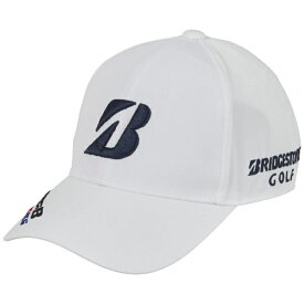 ブリヂストン｜BRIDGESTONE メンズ プロモデルキャップ ホワイト×ネイビー CPG24A [メンズ /フリーサイズ：約56~59cm]【返品交換不可】