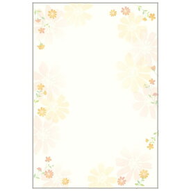 ササガワ｜SASAGAWA 〔各種プリンタ〕デザインペーパー フラール 0.25mm [はがきサイズ /20枚] フラワリー 4-1304