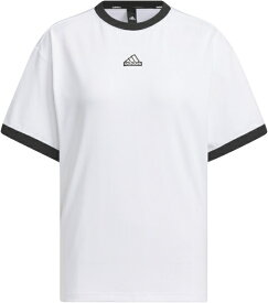 アディダス｜adidas adidas(アディダス) レディース ワーディング ルーズフィット シングルジャージー 半袖Tシャツ ホワイト J/M JSY22